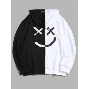 Y2K Aesthetic Streetwear Letter Print Contrast Slogan Hoodie