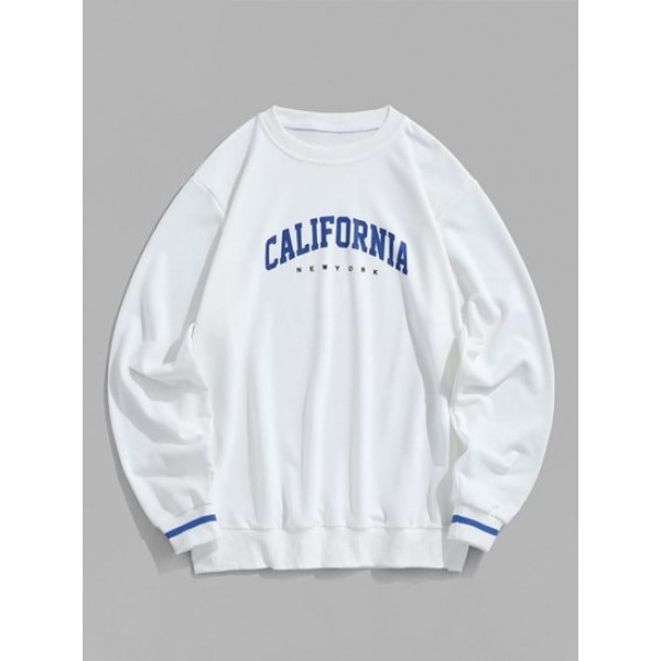 Letter CALIFORNIA Printed Sweatshirt