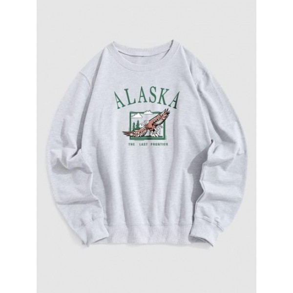 Blokecore Streetwear ALASKA Eagle Graphi...