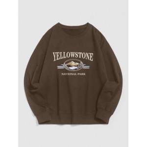 Streetwear Yellow Stone Mountain Scenic ...