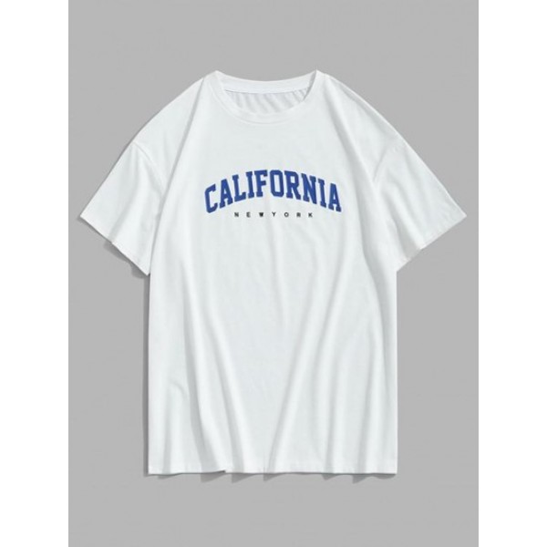 Short Sleeves CALIFORNIA Printed Tee