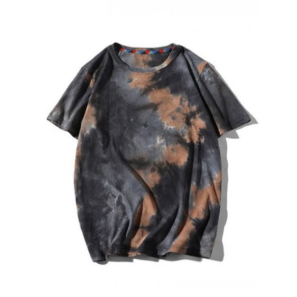 Y2K Aesthetic Tie Dye Design Casual T-shirt