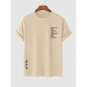 Wisdom Words Printed Casual T-shirt...