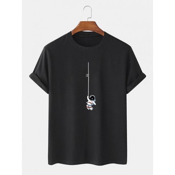 Astronaut Graphic Print Short Sleeve T S...