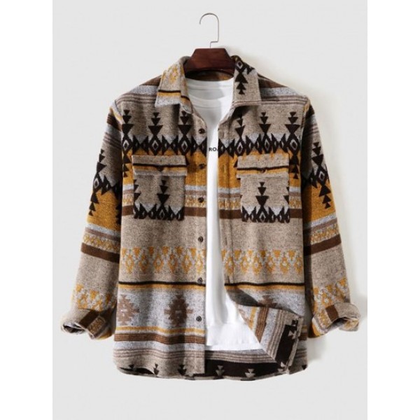 Tribal Geometric Ethnic Aztec Printed Bl...