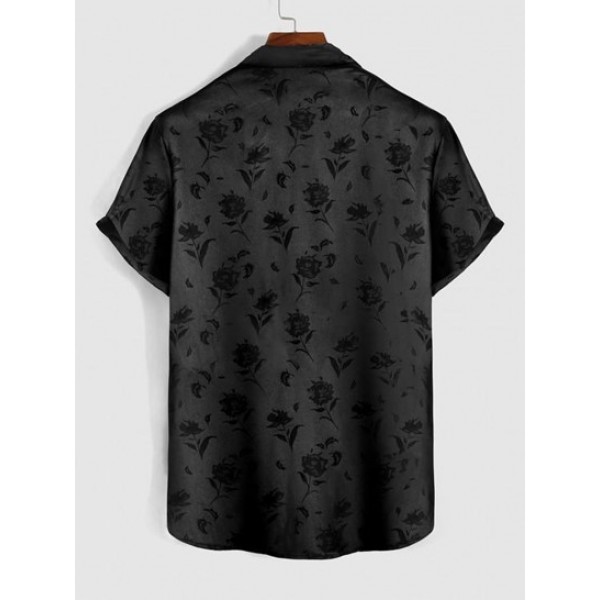 Jacquard Slick Short Sleeve Shirt