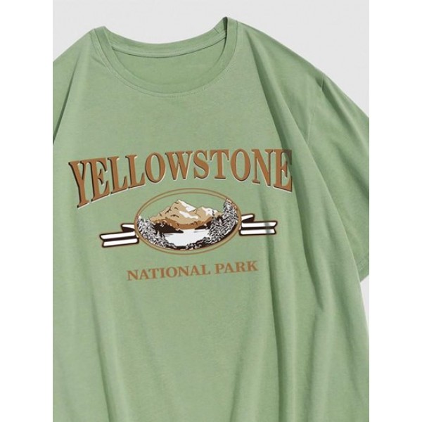 YELLOWSTONE NATIONAL PARK Graphic Vintage T-shirt