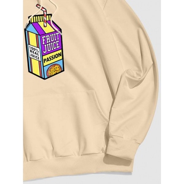 FRUIT JUICE Box Print Graphic Hoodie